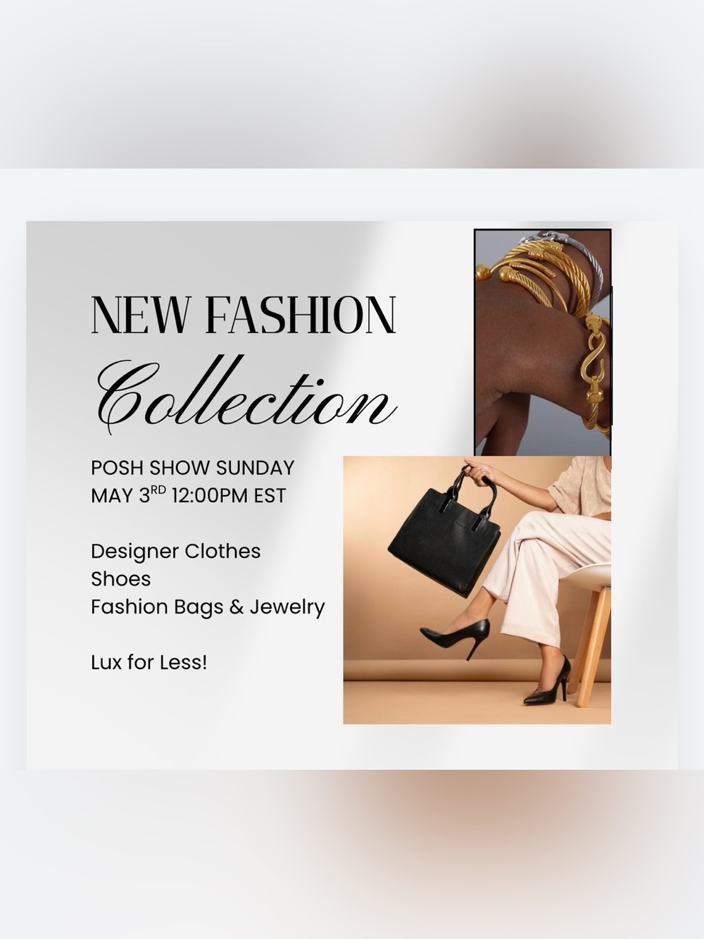 Posh Show Sunday May 3rd at 12pm EST